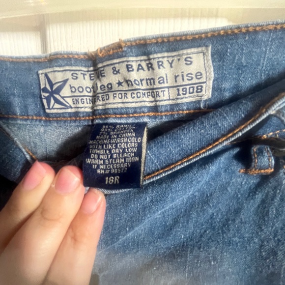Steve & Barry’s Bootleg Normal Rise Bootcut Flare Plus Size Jeans size 18 - Picture 4 of 7